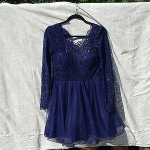 Blue homecoming dress